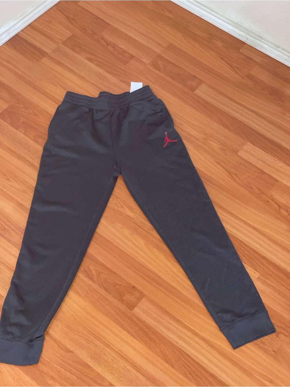 Jordan Black Sweatpants with Red Jumpman Logo